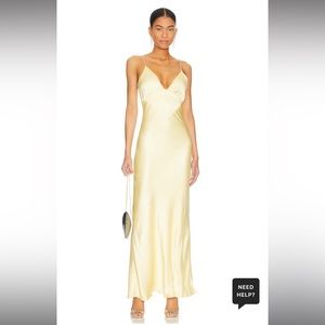 Capri Diamonte Slip Dress in Canary Yellow